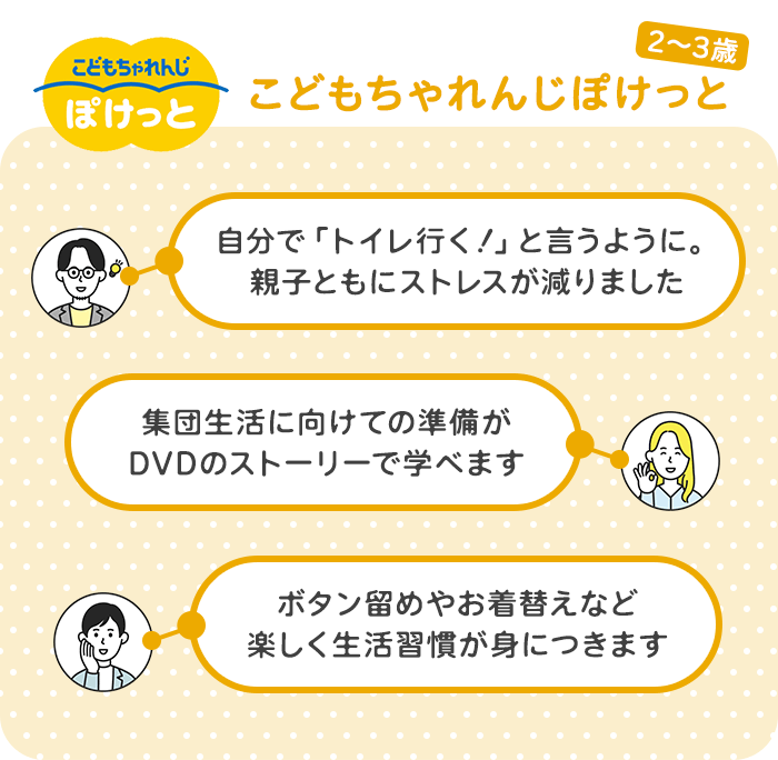 こどもちゃれんじぽけっと(2~3歳)の口コミ・評判